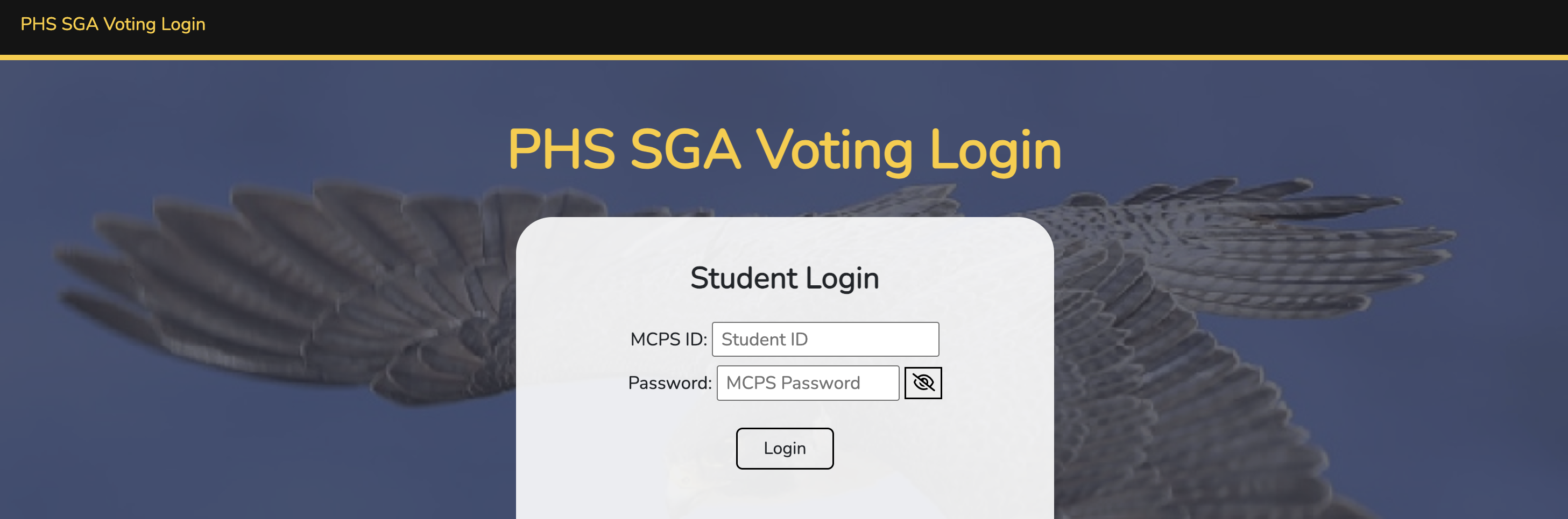SGA Election Website banner image